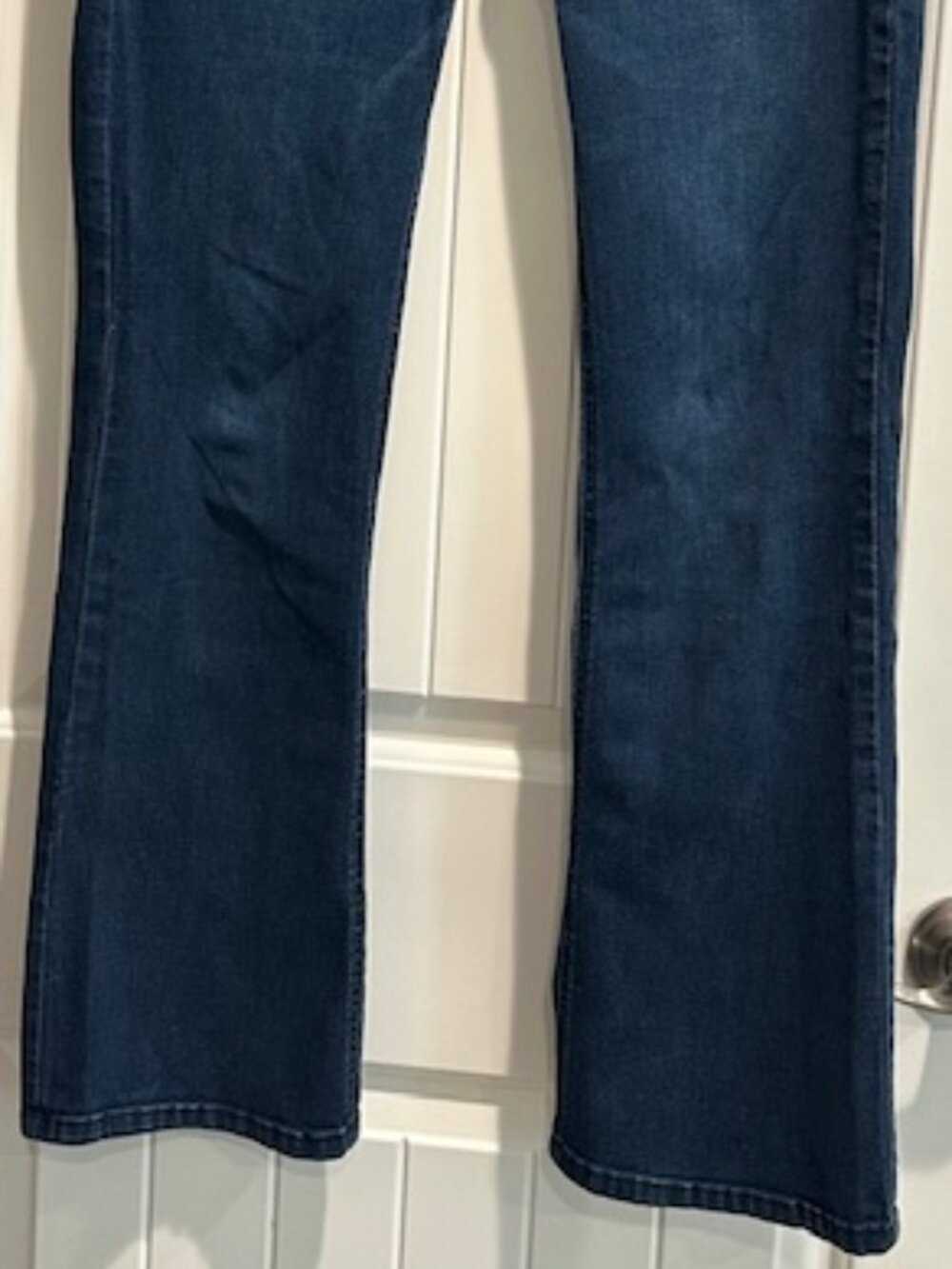 EUC Democracy Dark Wash Slight Flare Jeans w/ "Ab" Technology size- 14w - Picture 2 of 4